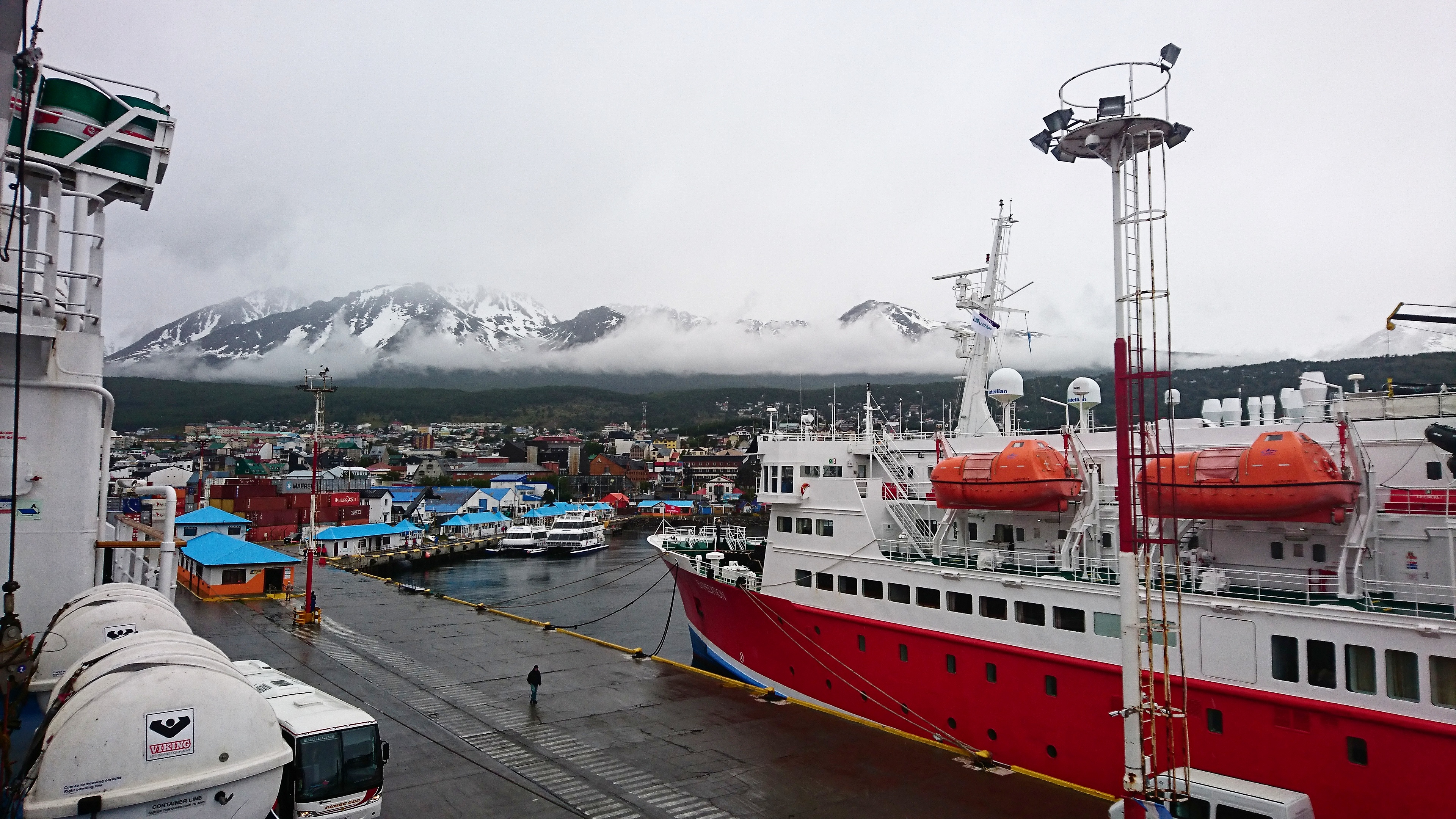 Embarkation in Ushuaia, Argentina